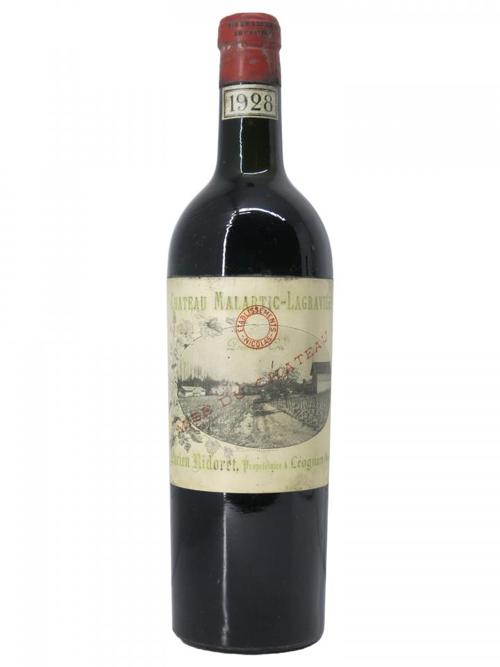 Château Malartic-Lagravière 1928 Bouteille (75cl)