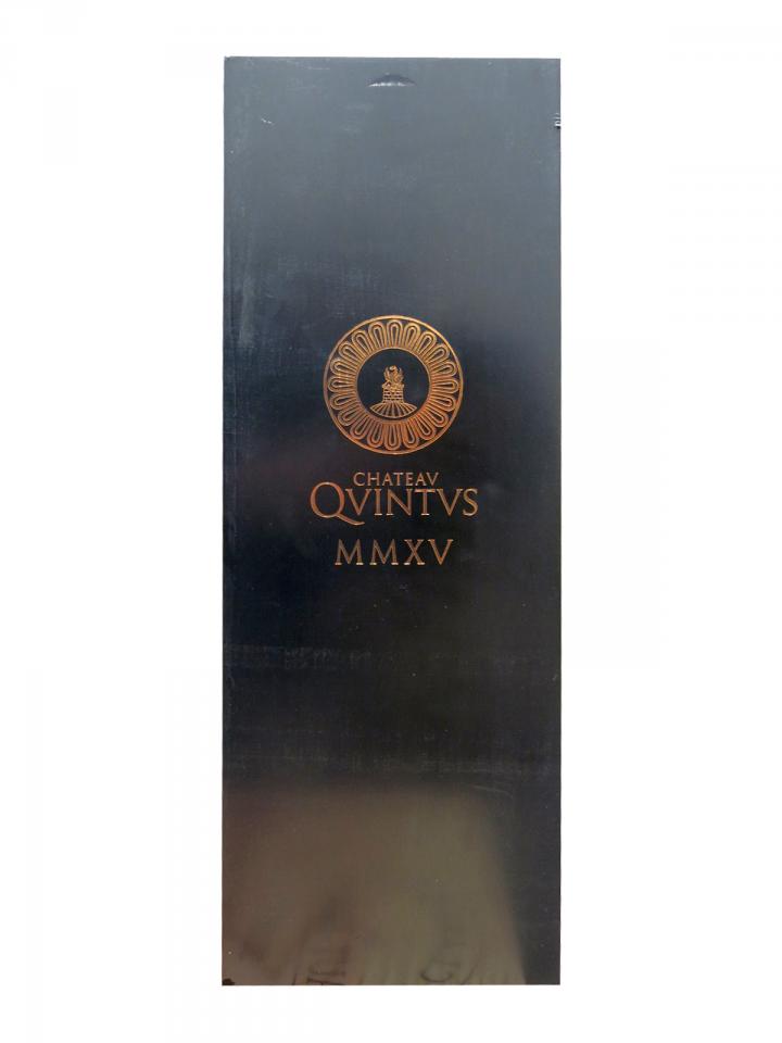 Château Quintus 2015 Caisse bois d'origine d'un double magnum (1x300cl)