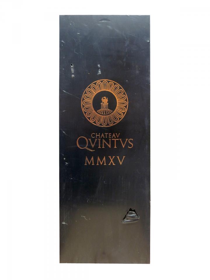 Château Quintus 2015 Caisse bois d'origine d'une impériale (1x600cl)