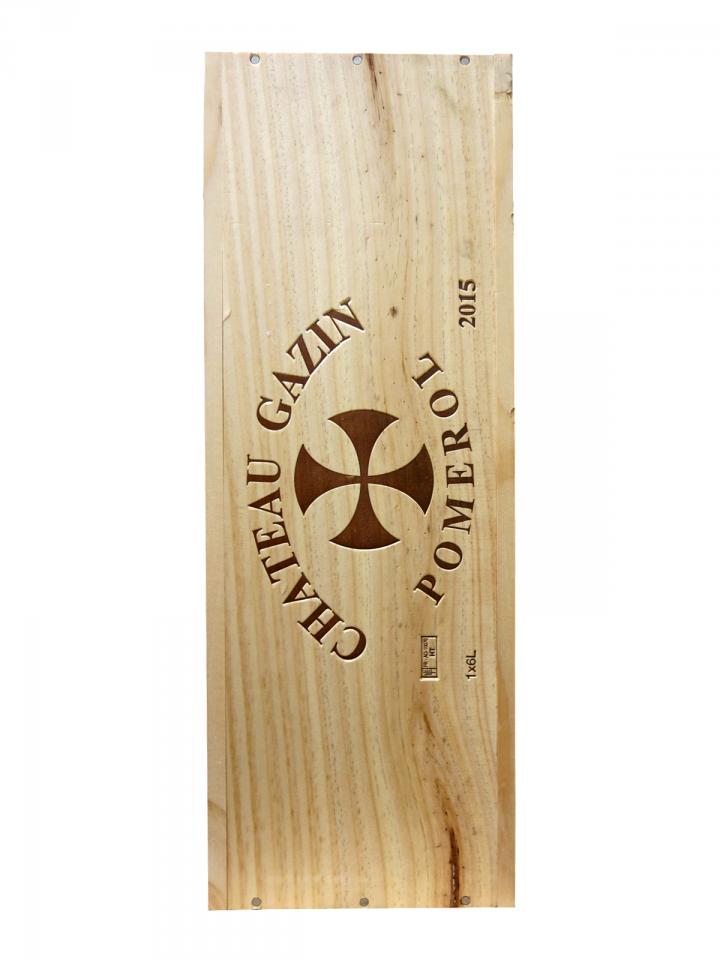 Château Gazin 2015 Caisse bois d'origine d'une impériale (1x600cl)