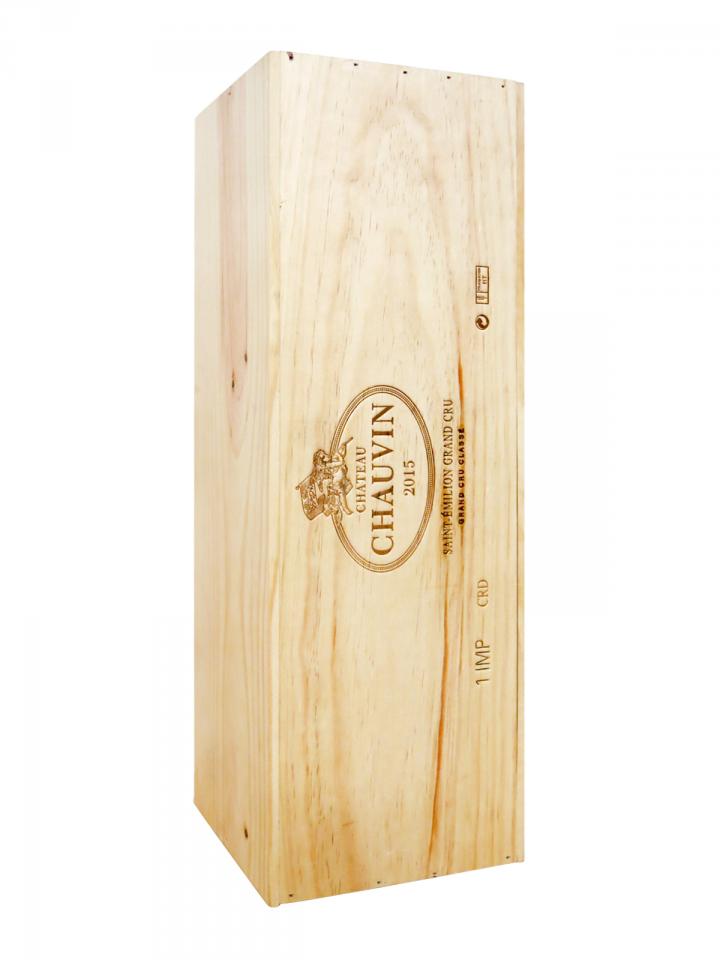 Château Chauvin 2015 Caisse bois d'origine d'une impériale (1x600cl)