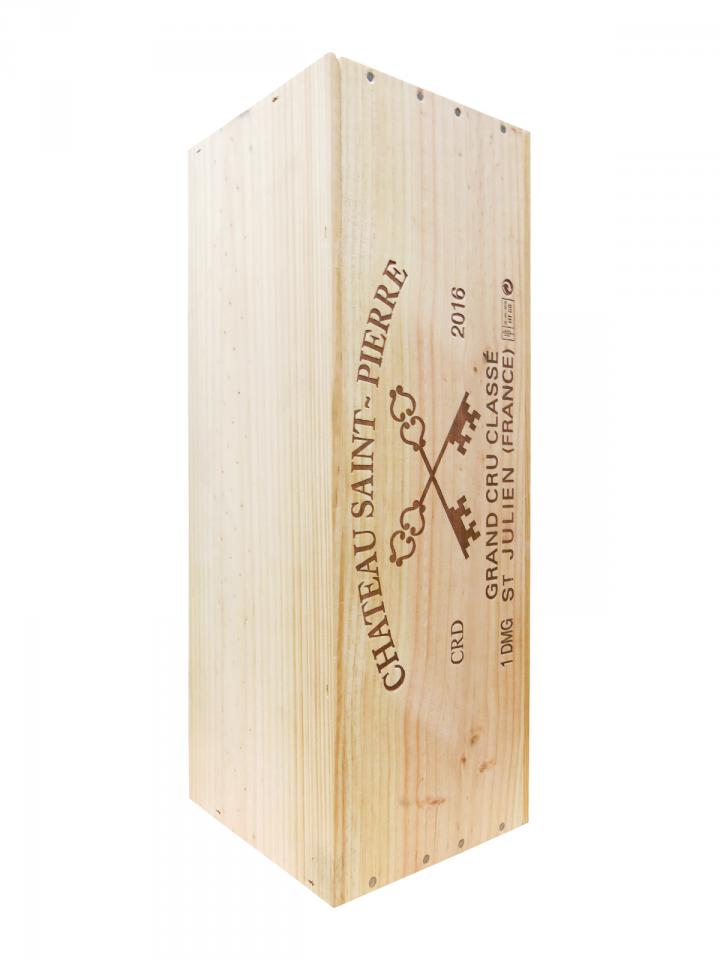Château Saint-Pierre 2016 Caisse bois d'origine d'un double magnum (1x300cl)