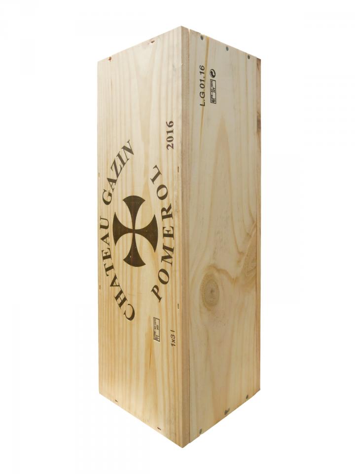 Château Gazin 2016 Caisse bois d'origine d'un double magnum (1x300cl)