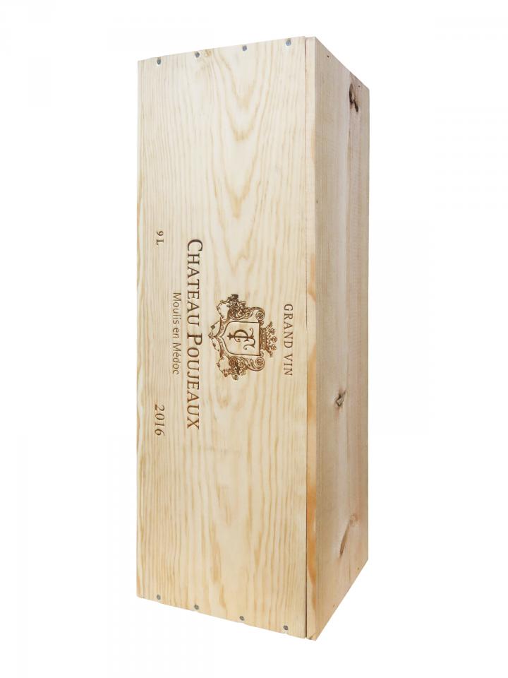 Château Poujeaux 2016 Caisse bois d'origine d'un salmanazar (1x900cl)