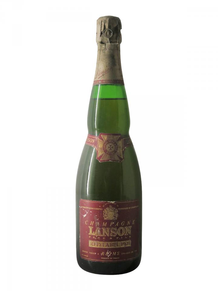 Champagne Lanson "Red Label" Brut 1971 Bouteille (75cl)