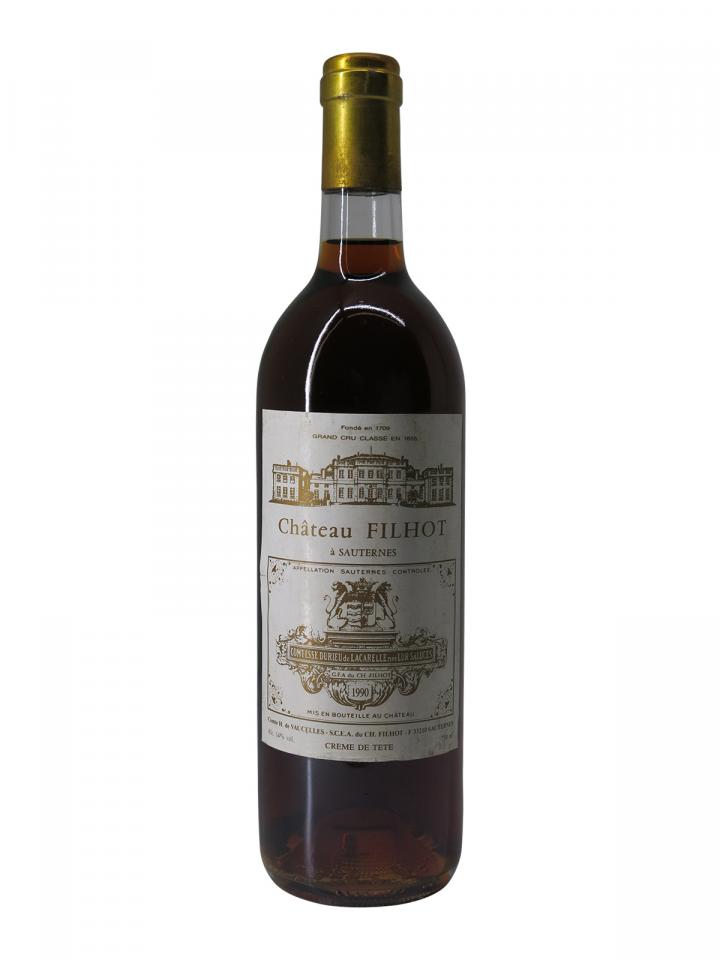 Château Filhot "Crème de Tête" 1990 Bouteille (75cl)