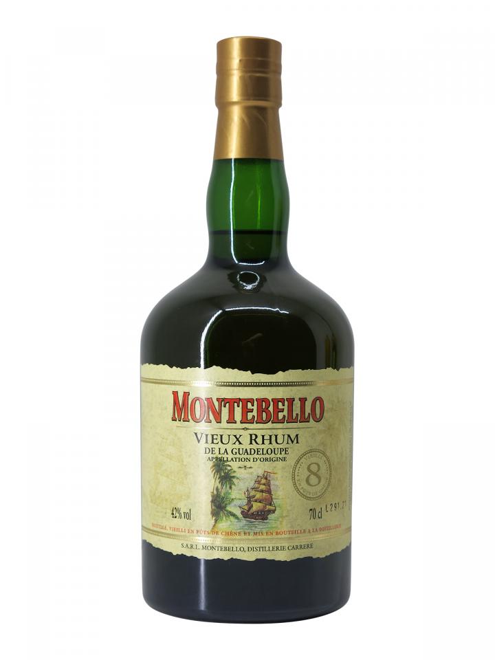 Rhum "8 Ans 42°" Montebello Bouteille (70cl)