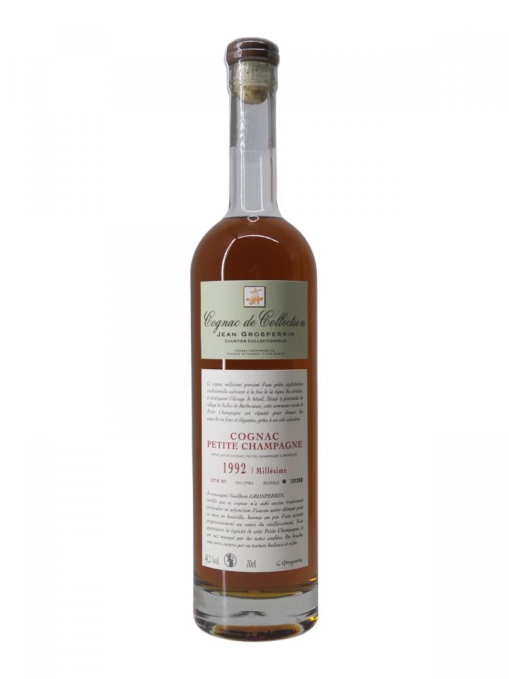 Cognac "Petite Champagne" Cognac Grosperrin 1992 Coffret d'une bouteille (70cl)