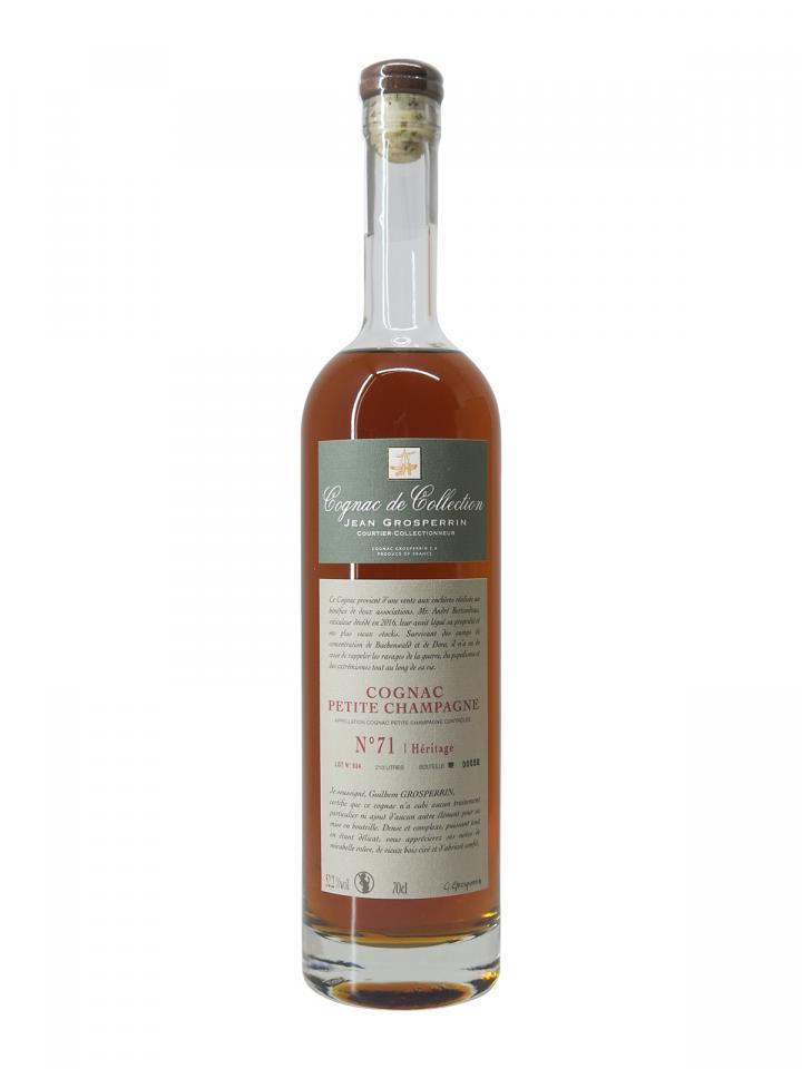 Cognac "N°71 Petite Champagne" Cognac Grosperrin Coffret d'une bouteille (70cl)