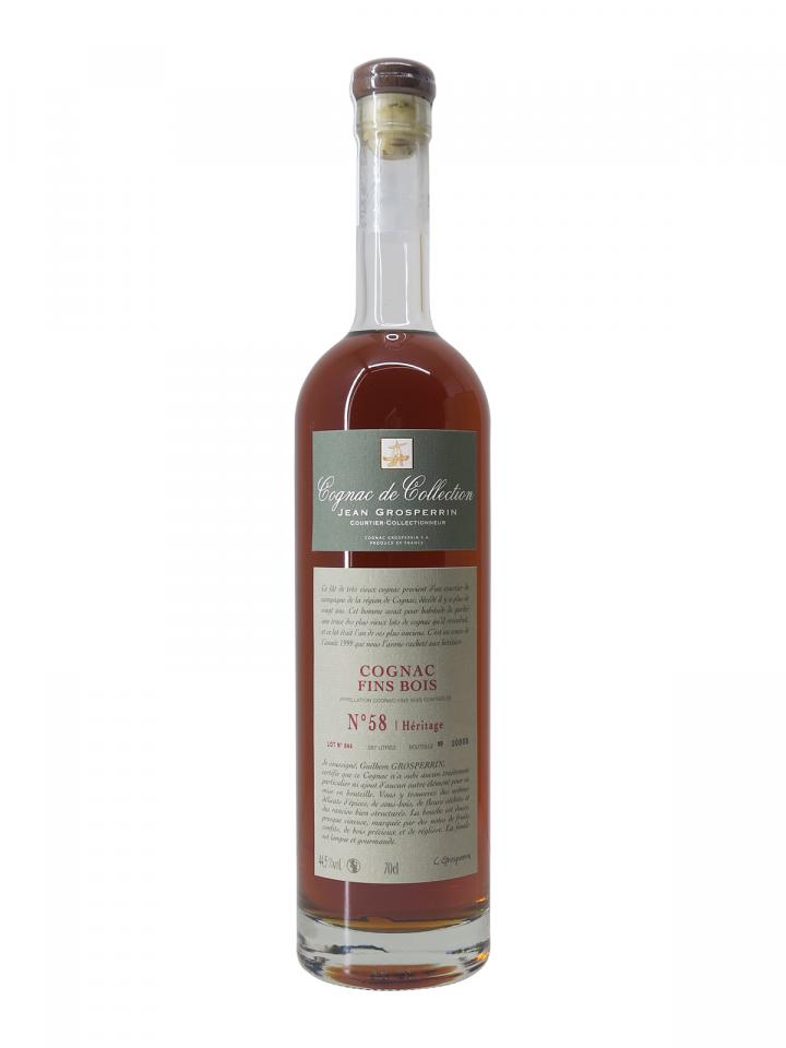 Cognac "N°58 Fins Bois" Cognac Grosperrin Coffret d'une bouteille (70cl)