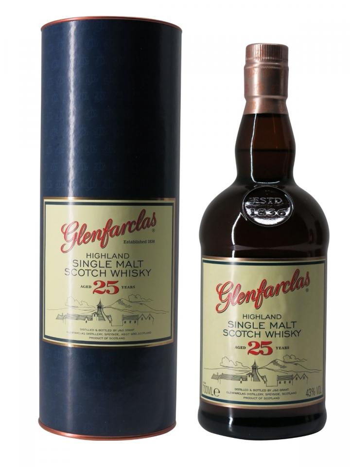 Whisky "25 ans" Glenfarclas Coffret d'une bouteille (70cl)
