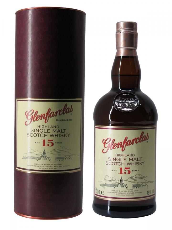 Whisky "15 Ans" Glenfarclas Coffret d'une bouteille (70cl)