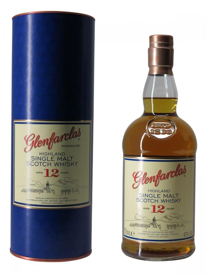 Whisky "12 ans" Glenfarclas Coffret d'une bouteille (70cl)