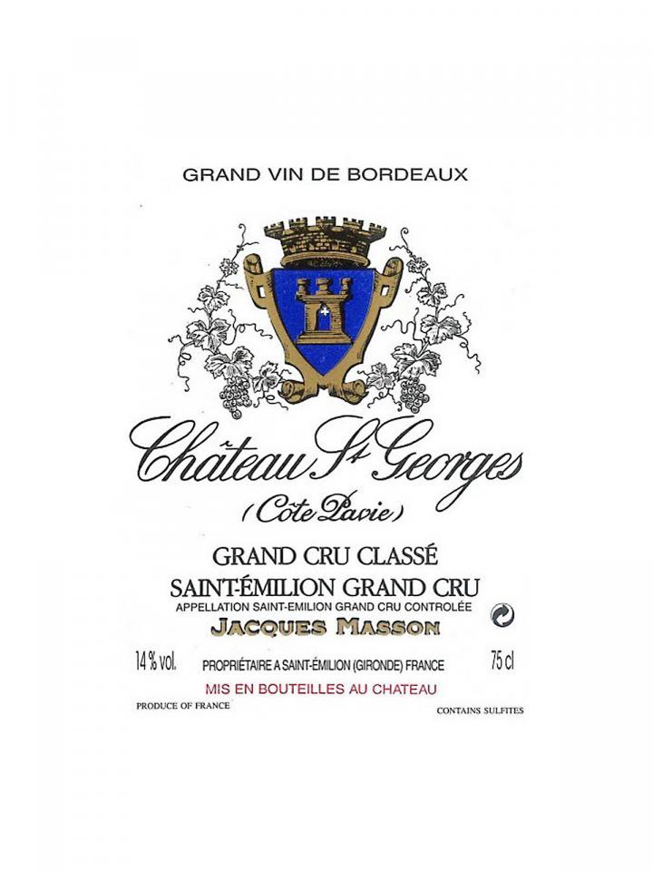 Château Saint-Georges (Côte Pavie) 2021 Caisse bois d'origine d'un magnum (1x150cl)
