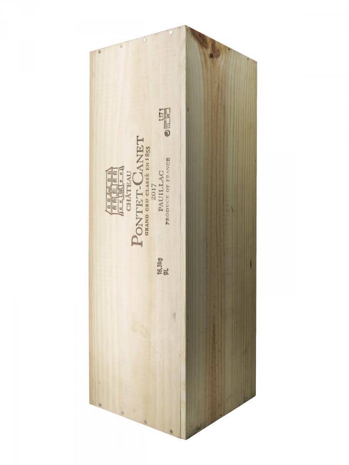 Château Pontet-Canet 2017 Caisse bois d'origine d'un salmanazar (1x900cl)