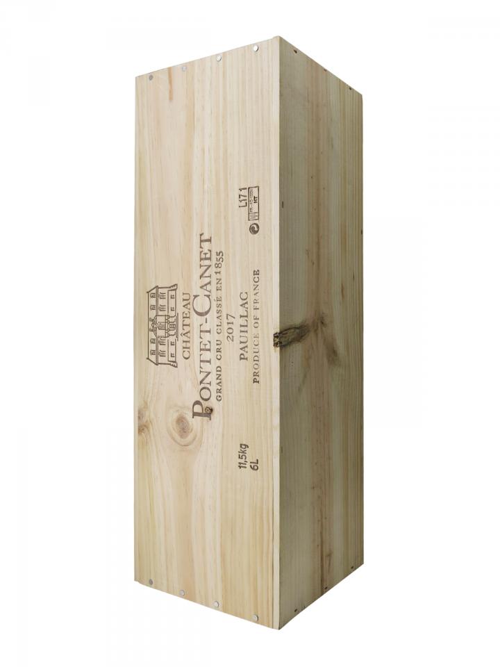 Château Pontet-Canet 2017 Caisse bois d'origine d'une impériale (1x600cl)