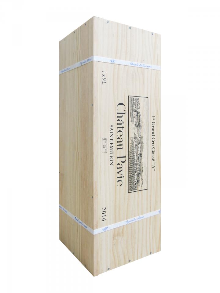 Château Pavie 2016 Caisse bois d'origine d'un salmanazar (1x900cl)